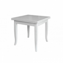 Tavolo quadrato allungabile Verona bianco 90x90