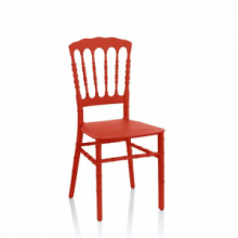 Sedia Glinda in polipropilene corallo