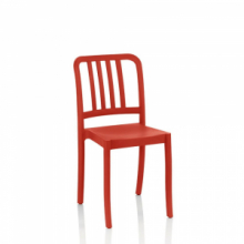 Sedia Nikki polipropilene corallo schienale 3 fasce