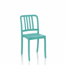 Sedia Nikki polipropilene verde tiffany schienale 3 fasce