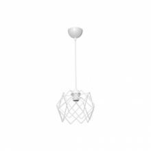 Lampada a sospensione Koza  gabbia bianco