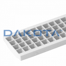 1 pz. Griglia Extra Strong Bianca con Clip 130 Misure   130 x 1.000mm  