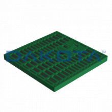 1 pz. Griglia verde con Maniglia Misure   200 x 200mm  