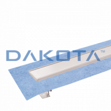 1 pz.Dakua+ con Griglia Inox Duo - 700 Misure   78 x 700mm  