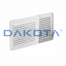 Griglia Fissa Quadrata Alluminio Preverniciata Bianca - 1 pz. Misure   230 x 230mm  