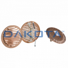 Griglia Universale Tonda Rame Ã¸ 222 - 1 pz. Misure   imbocco da 160 a 200mm  