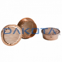 Griglia Fissa Tonda Rame - 1 pz. Misure   imbocco 160mm  