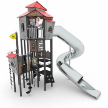 Gioco Torre Castello Con Scivolo Tunnel