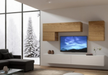 Parete Soggiorno Isoka A12 L.268 P.39,5 cm