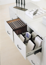 Classificatore a 2 Cassetti con Maniglia ad Arco - Dimensioni  cm 50x68x76 h