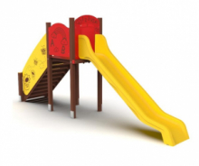 Torre Singola Alfabeto Altezza Pedana 1450mm Fissaggio A Terreno o A Pavimento- In Plastica Riciclata