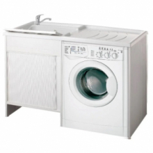 Mobile Salvalavatrice Con Vaschetta in Termoformatura Chiusura a Serrandina Adatto Per Esterno