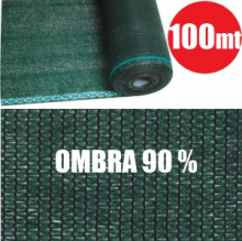 Rotolo  100mt Telone Ombreggiante Frangivista Verde -  H 100  - per Rete Metallica