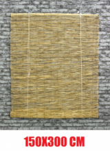 Arella Stuoia Canniccio Cannette in Bambù con Carrucola 150x300 cm